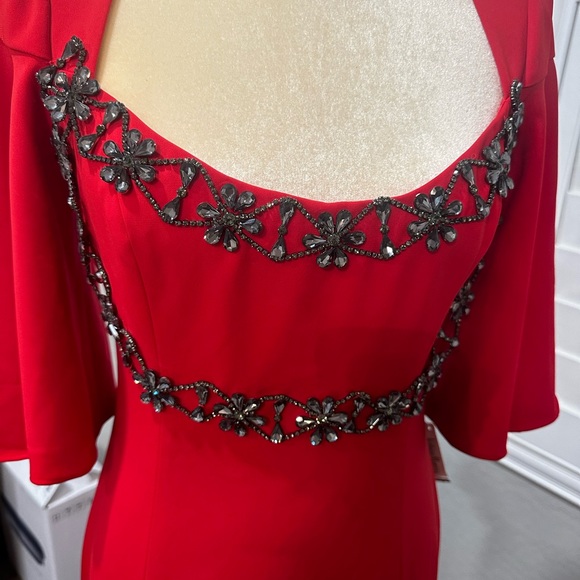Neiman Marcus formal dress party prom gown red size 6 or small new with tag - Picture 4 of 7